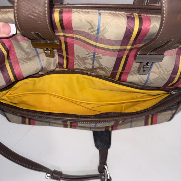 Tumi Voyager SAMPLE Ultra Rare Plaid Vintage Y2K Travel Luggage Baby Diaper Bag - Picture 5 of 15